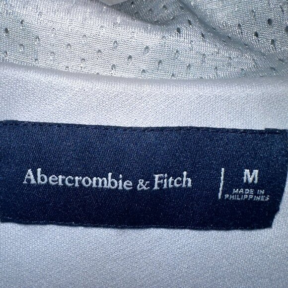 Abercrombie & Fitch Camp Collar Mesh Button-Up Shirt -  Size Medium - Forest - Picture 3 of 3